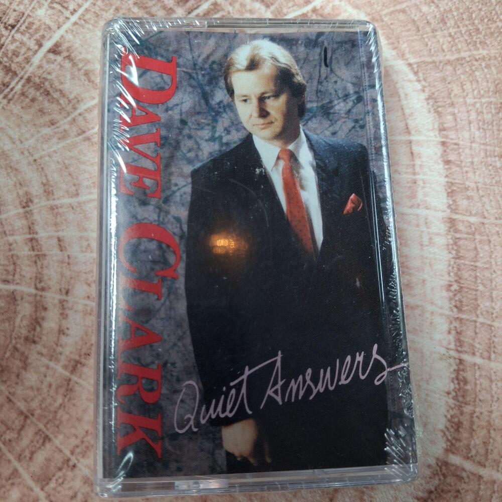 Dave Clark Cassette Quiet Answers Gospel Album 1989 Christian Sealed Tape Black